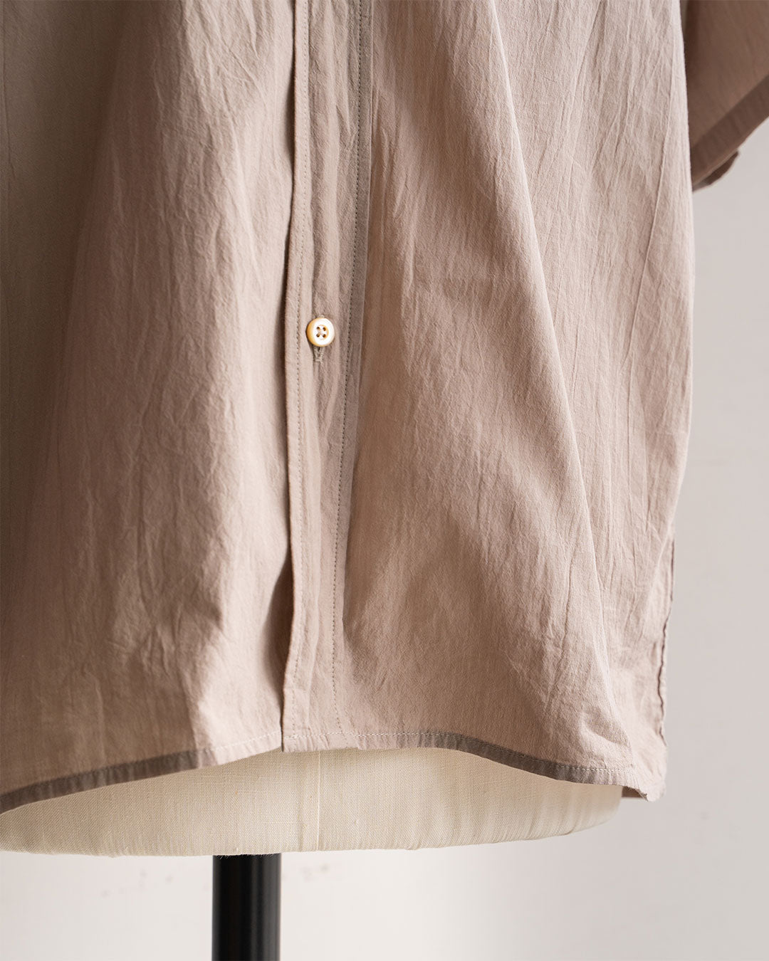 【Blurhms Rootstock】Hard Twist Chambray Work Short Sleeve Shirt