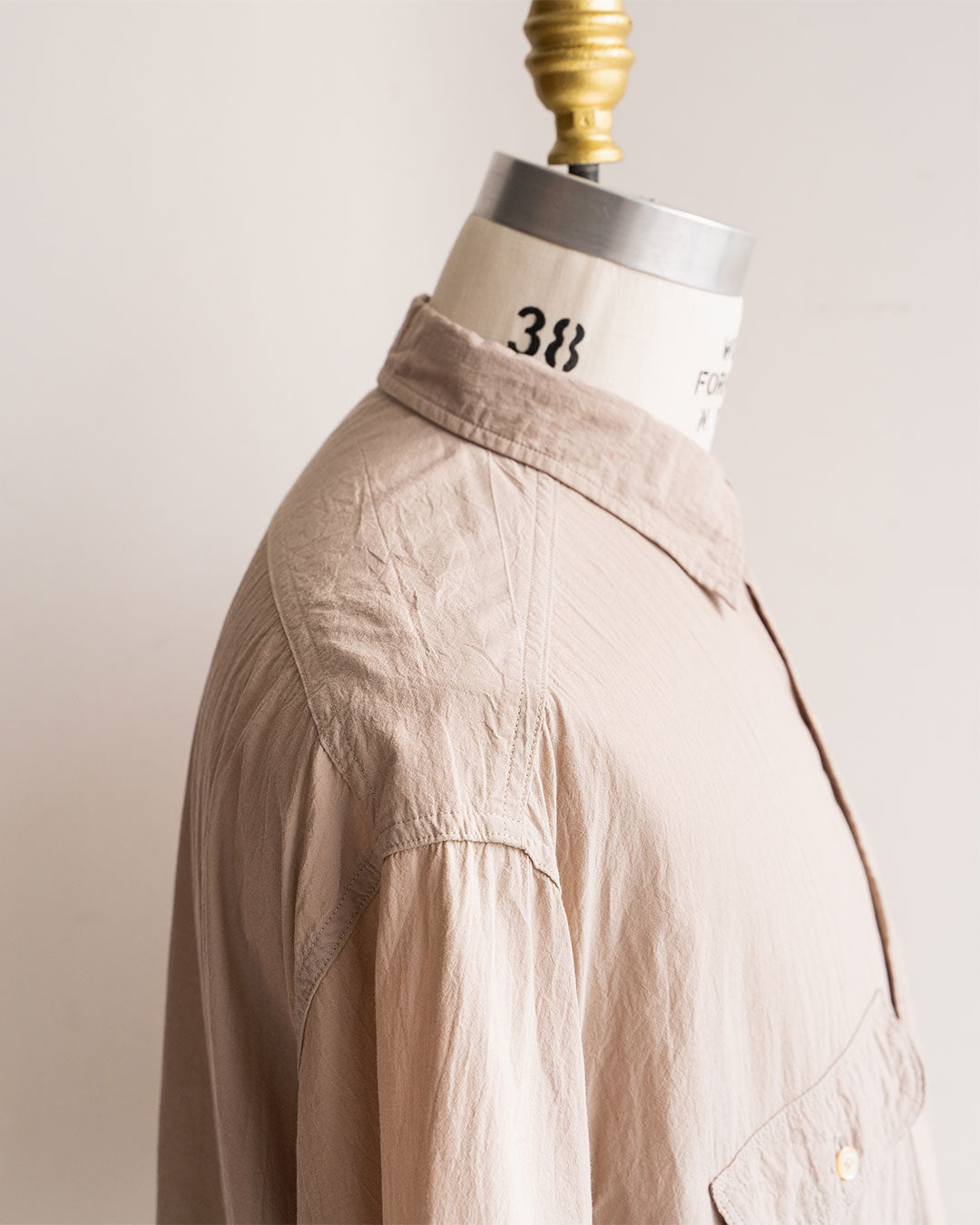【Blurhms Rootstock】Hard Twist Chambray Work Short Sleeve Shirt