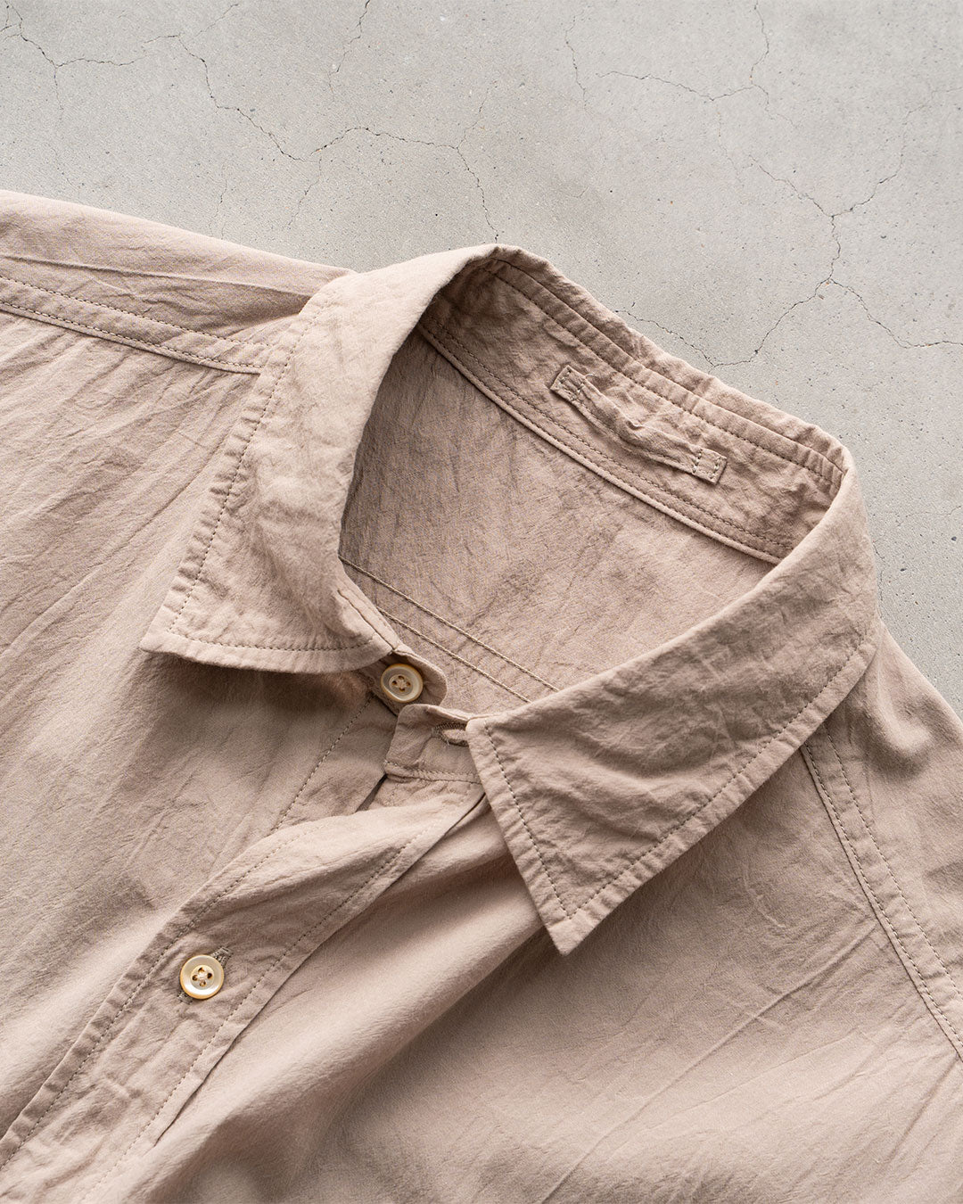 【Blurhms Rootstock】Hard Twist Chambray Work Short Sleeve Shirt