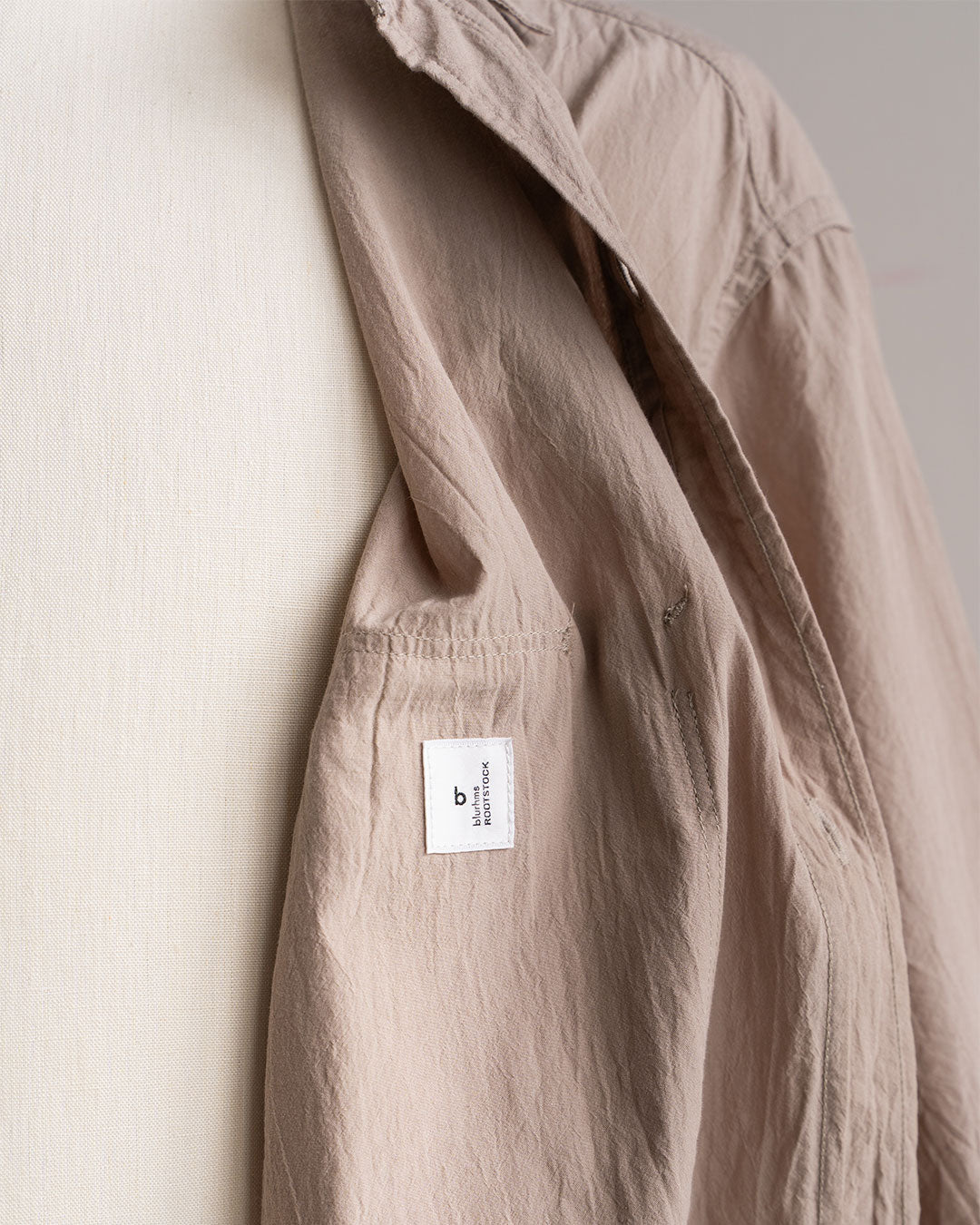 【Blurhms Rootstock】Hard Twist Chambray Work Short Sleeve Shirt
