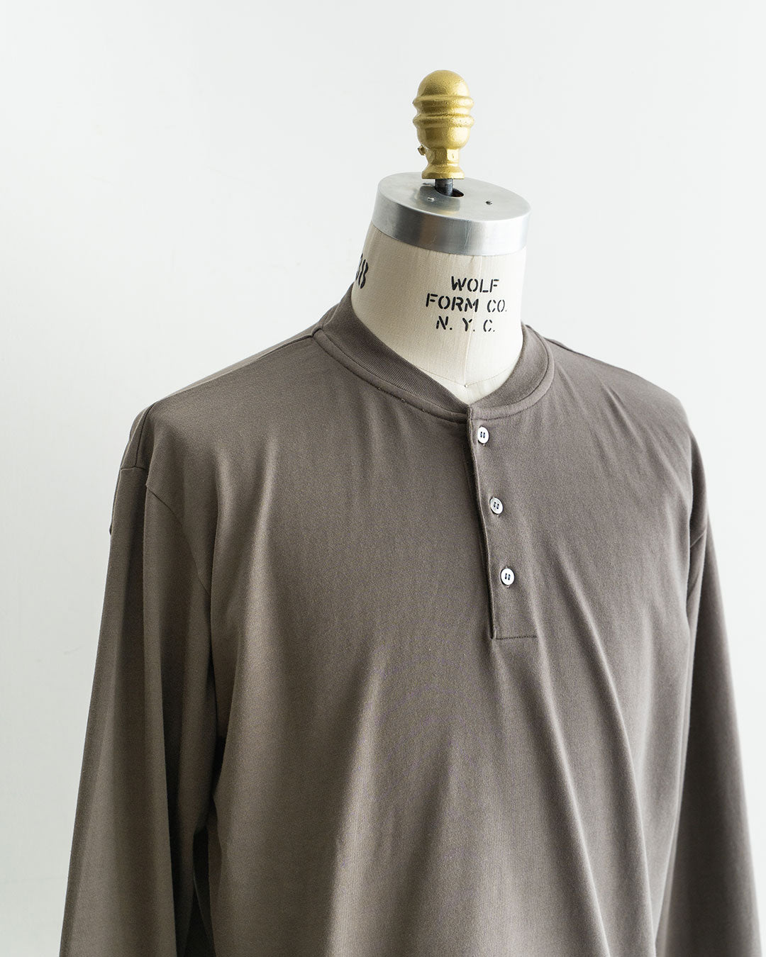 【Blurhms Rootstock】 Classic Henley L/S T-Shirts