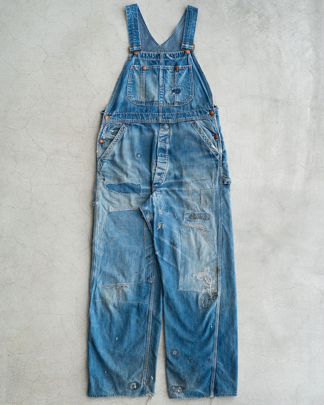 【VINTAGE】50s PAY DAY Denim Overall “Beautiful Repair”