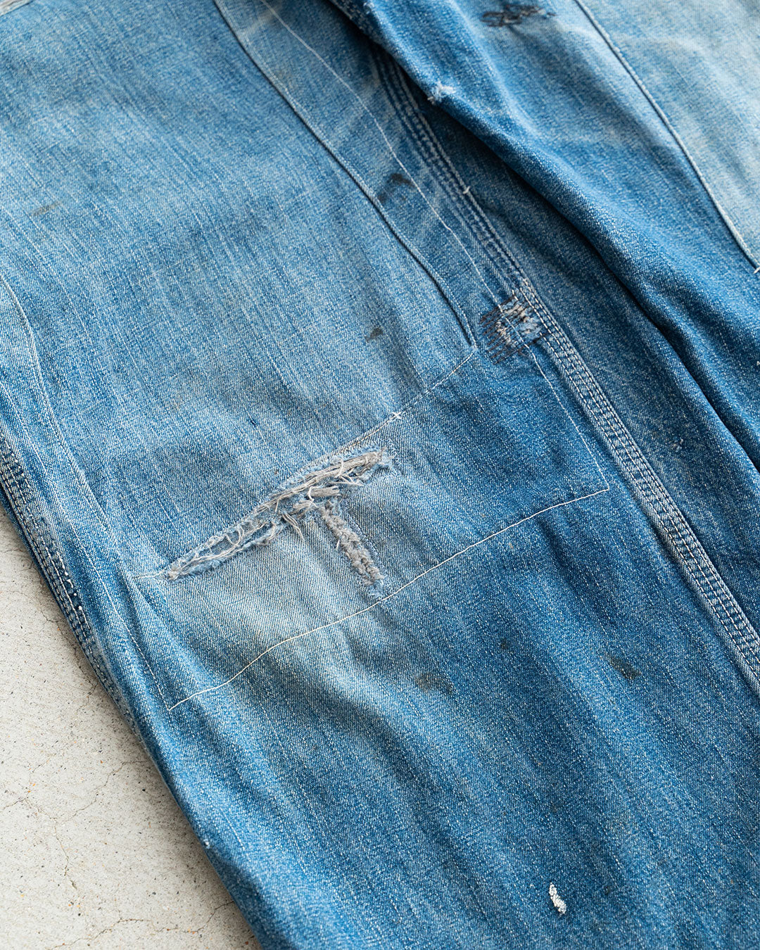 【VINTAGE】50s PAY DAY Denim Overall “Beautiful Repair”