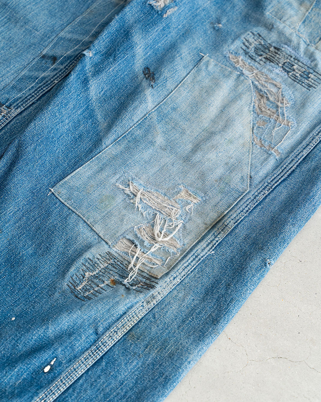 【VINTAGE】50s PAY DAY Denim Overall “Beautiful Repair”