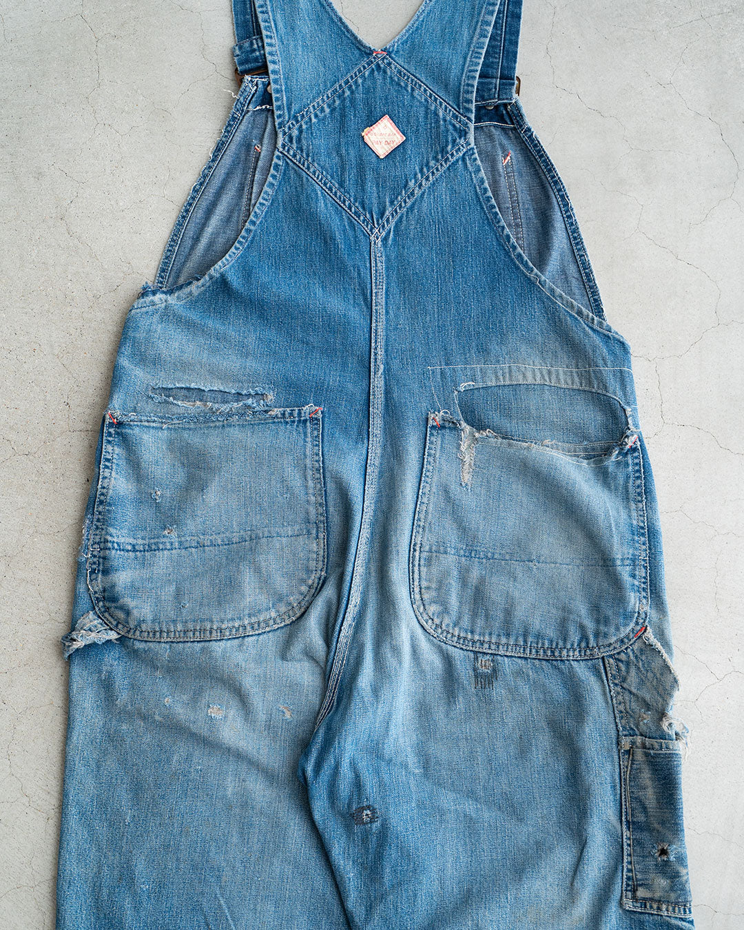 【VINTAGE】50s PAY DAY Denim Overall “Beautiful Repair”