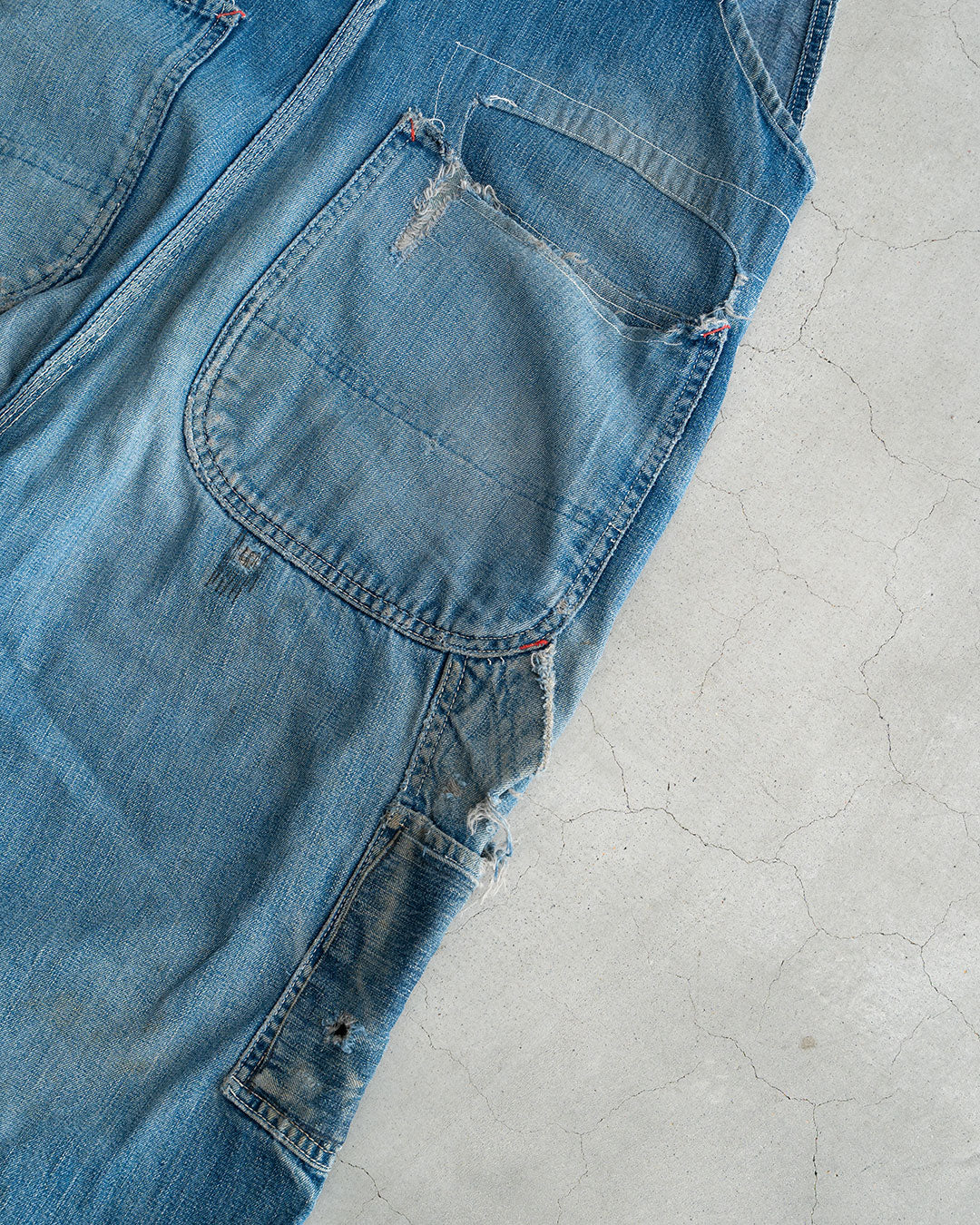 【VINTAGE】50s PAY DAY Denim Overall “Beautiful Repair”
