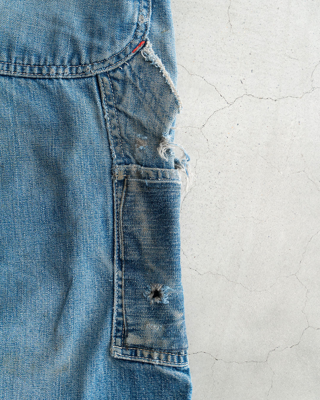 【VINTAGE】50s PAY DAY Denim Overall “Beautiful Repair”