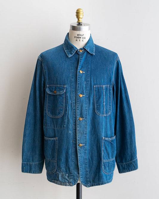 【VINTAGE】50-60s Unknown Coverall『Very Good Fade』