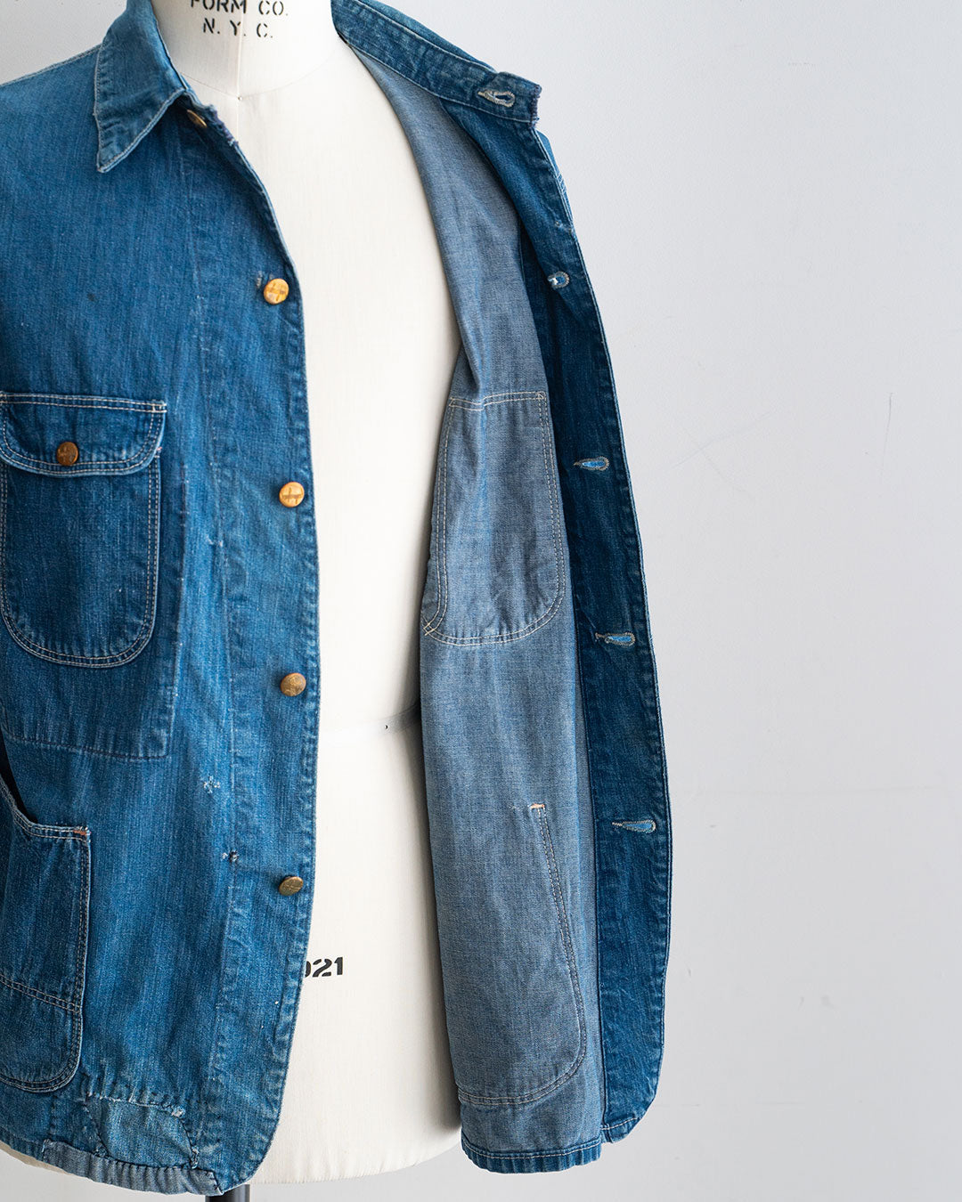 【VINTAGE】50s Unknown Coverall『Very Good Fade』