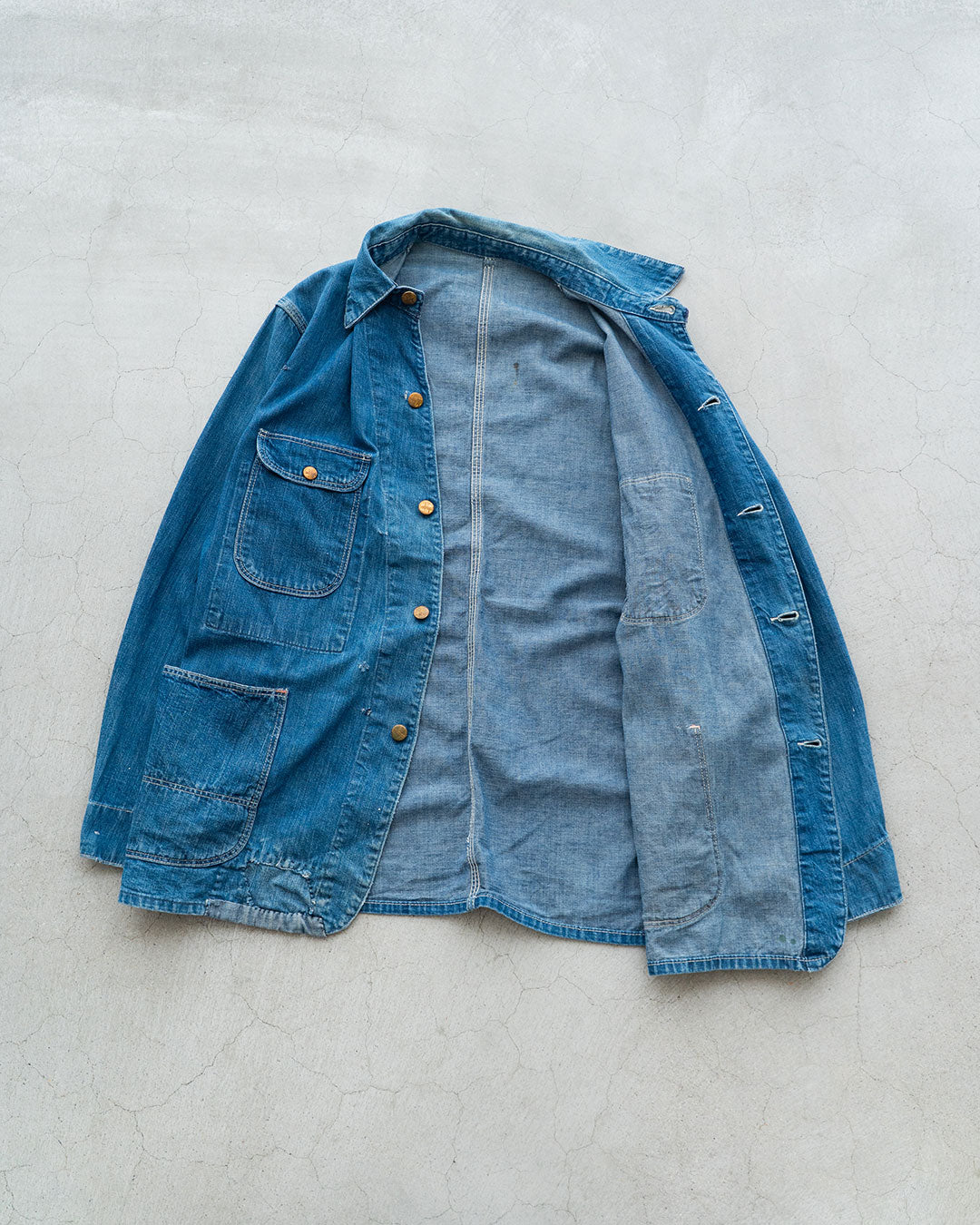 【VINTAGE】50s Unknown Coverall『Very Good Fade』