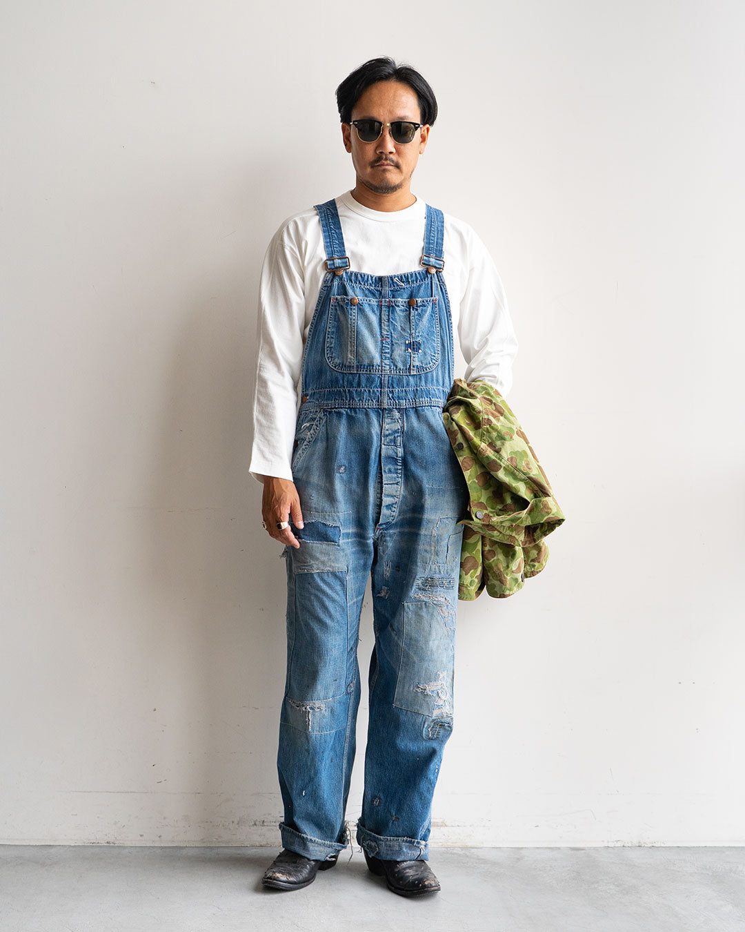 【VINTAGE】50s PAY DAY Denim Overall “Beautiful Repair”
