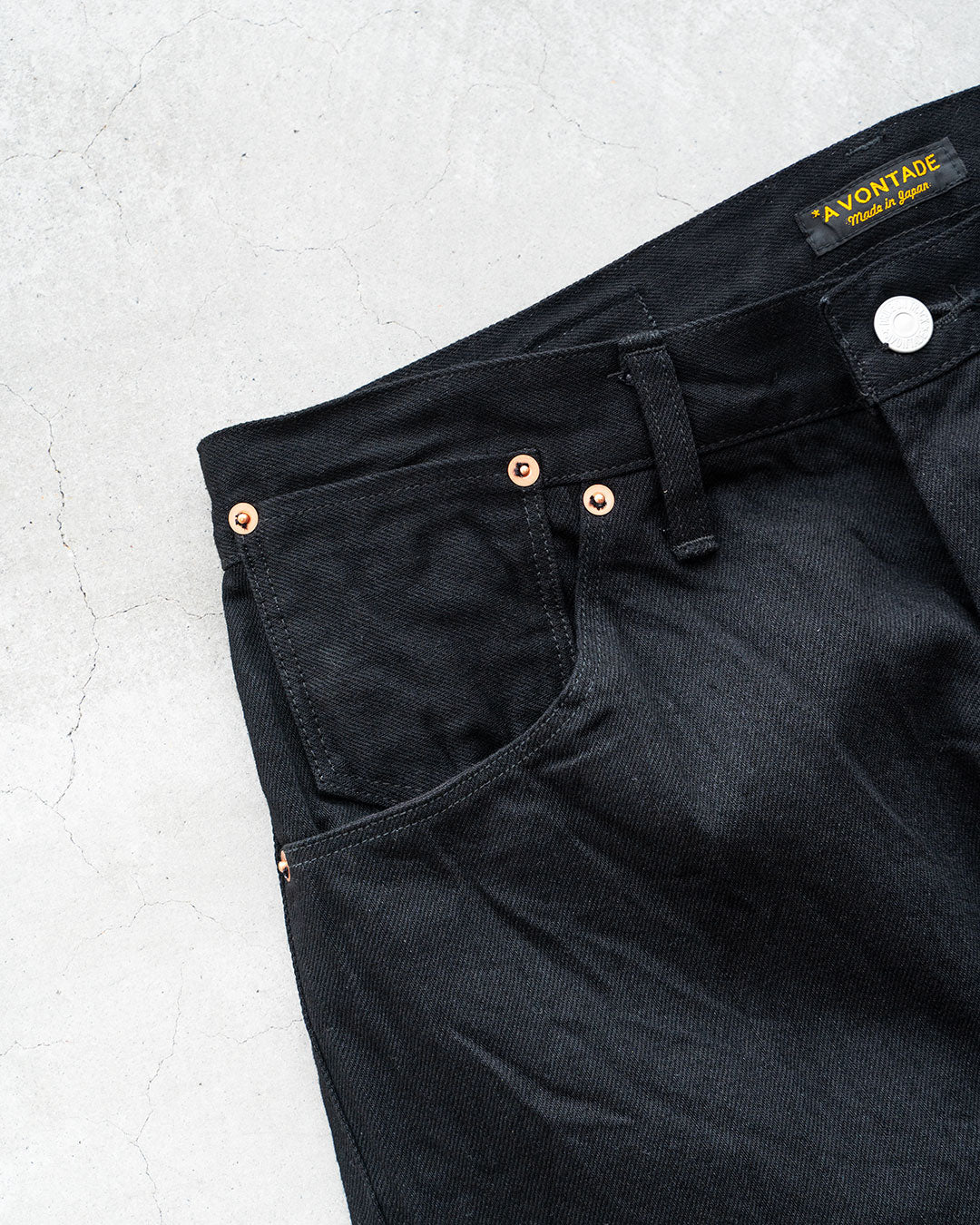 【A VONTADE】Coal Mine Jeans 『Selvage Super Black』『FORT Exclusive』