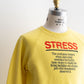 【VINTAGE】80-90s The Crew Neck Sweat "STRESS"