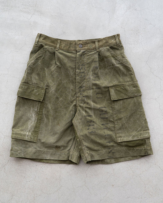 【HEXICO】Side Cargo Shorts 『US Military 40-70s Duffel Bag Cotton With 13 Stars Button』⑦