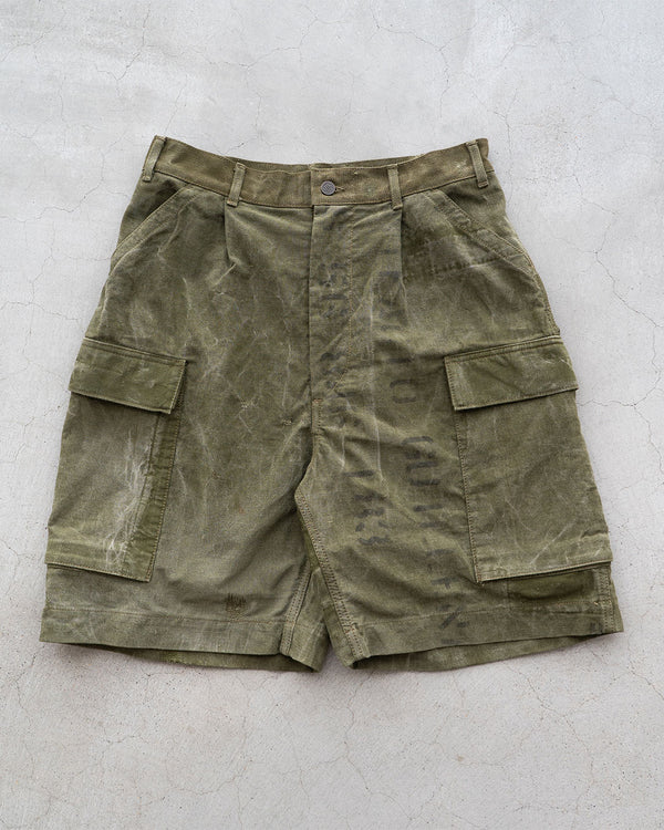 【HEXICO】Side Cargo Shorts 『US Military 40-70s Duffel Bag Cotton With 13 Stars Button』⑦