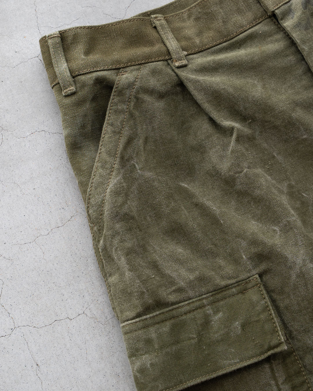 【HEXICO】Side Cargo Shorts 『US Military 40-70s Duffel Bag Cotton With 13 Stars Button』⑦