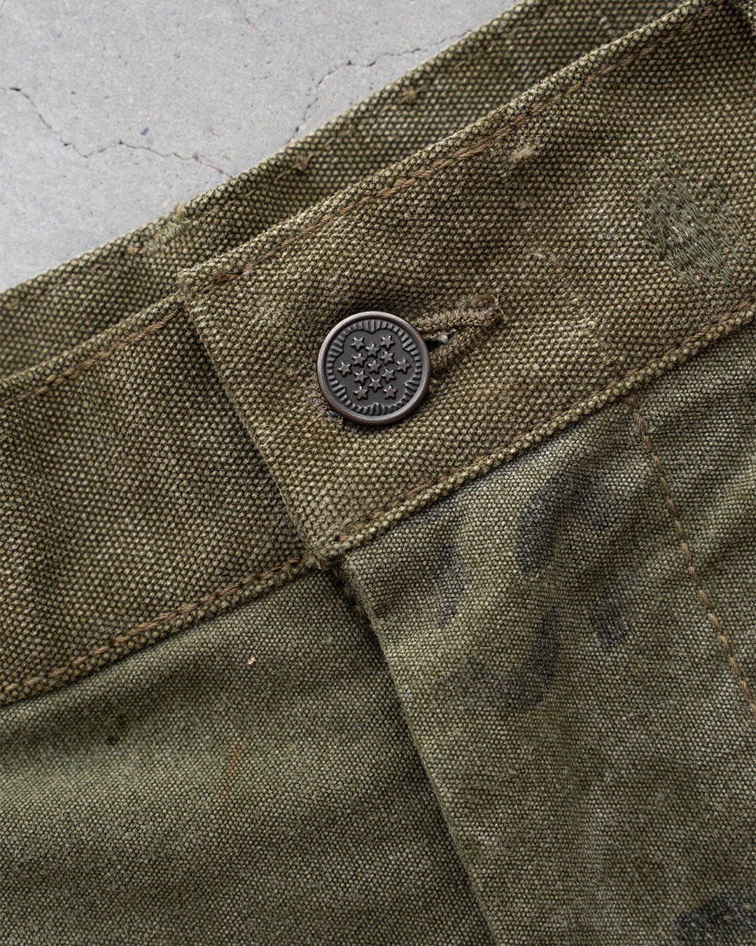 【HEXICO】Side Cargo Shorts 『US Military 40-70s Duffel Bag Cotton With 13 Stars Button』⑦