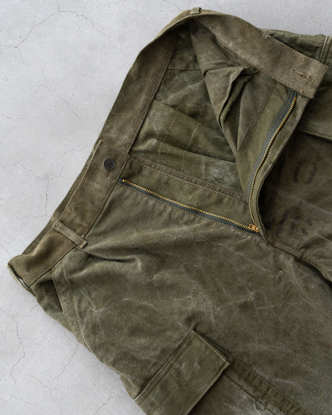 【HEXICO】Side Cargo Shorts 『US Military 40-70s Duffel Bag Cotton With 13 Stars Button』⑦