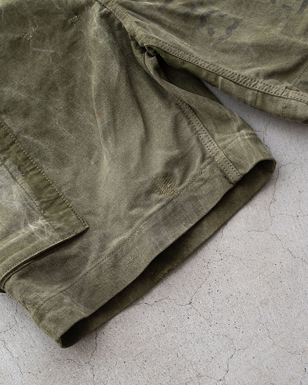 【HEXICO】Side Cargo Shorts 『US Military 40-70s Duffel Bag Cotton With 13 Stars Button』⑦