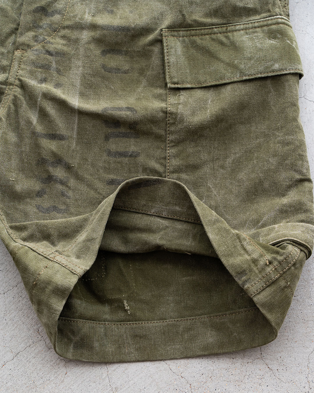 【HEXICO】Side Cargo Shorts 『US Military 40-70s Duffel Bag Cotton With 13 Stars Button』⑦