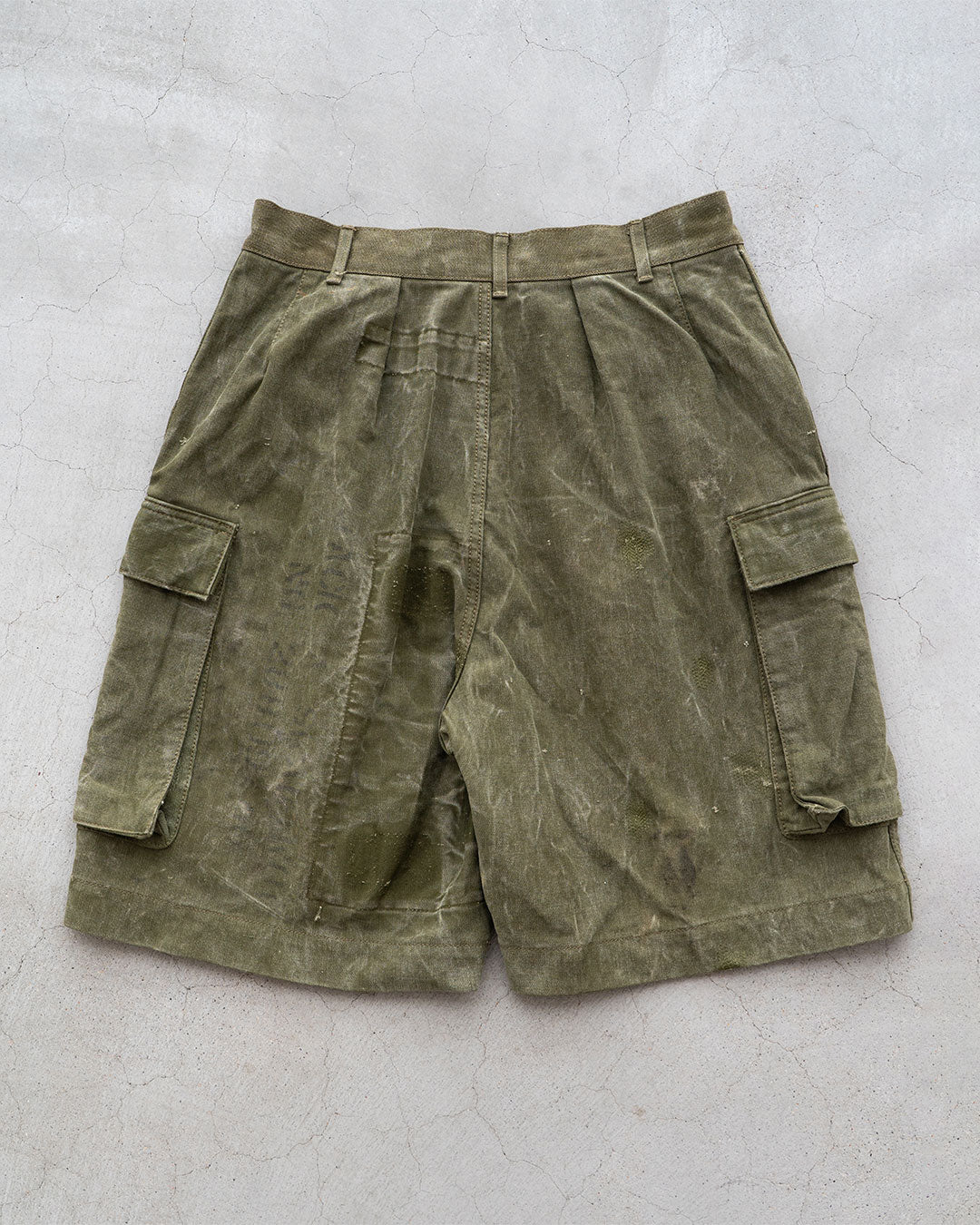 【HEXICO】Side Cargo Shorts 『US Military 40-70s Duffel Bag Cotton With 13 Stars Button』⑦