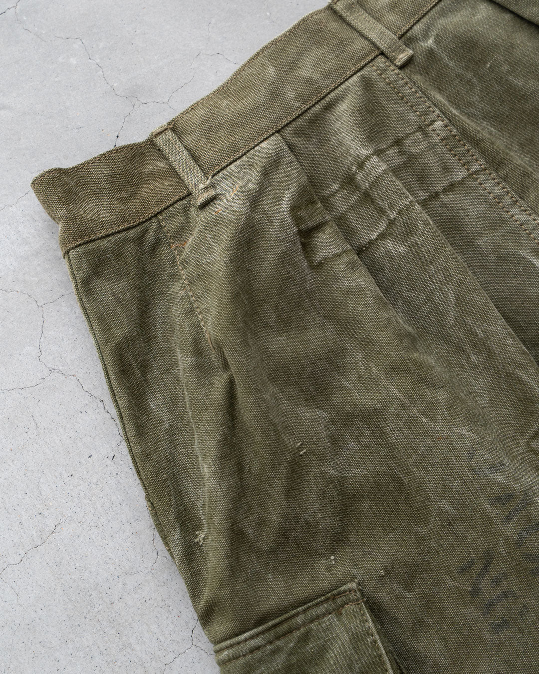 【HEXICO】Side Cargo Shorts 『US Military 40-70s Duffel Bag Cotton With 13 Stars Button』⑦