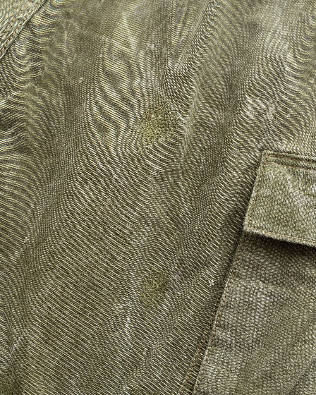 【HEXICO】Side Cargo Shorts 『US Military 40-70s Duffel Bag Cotton With 13 Stars Button』⑦
