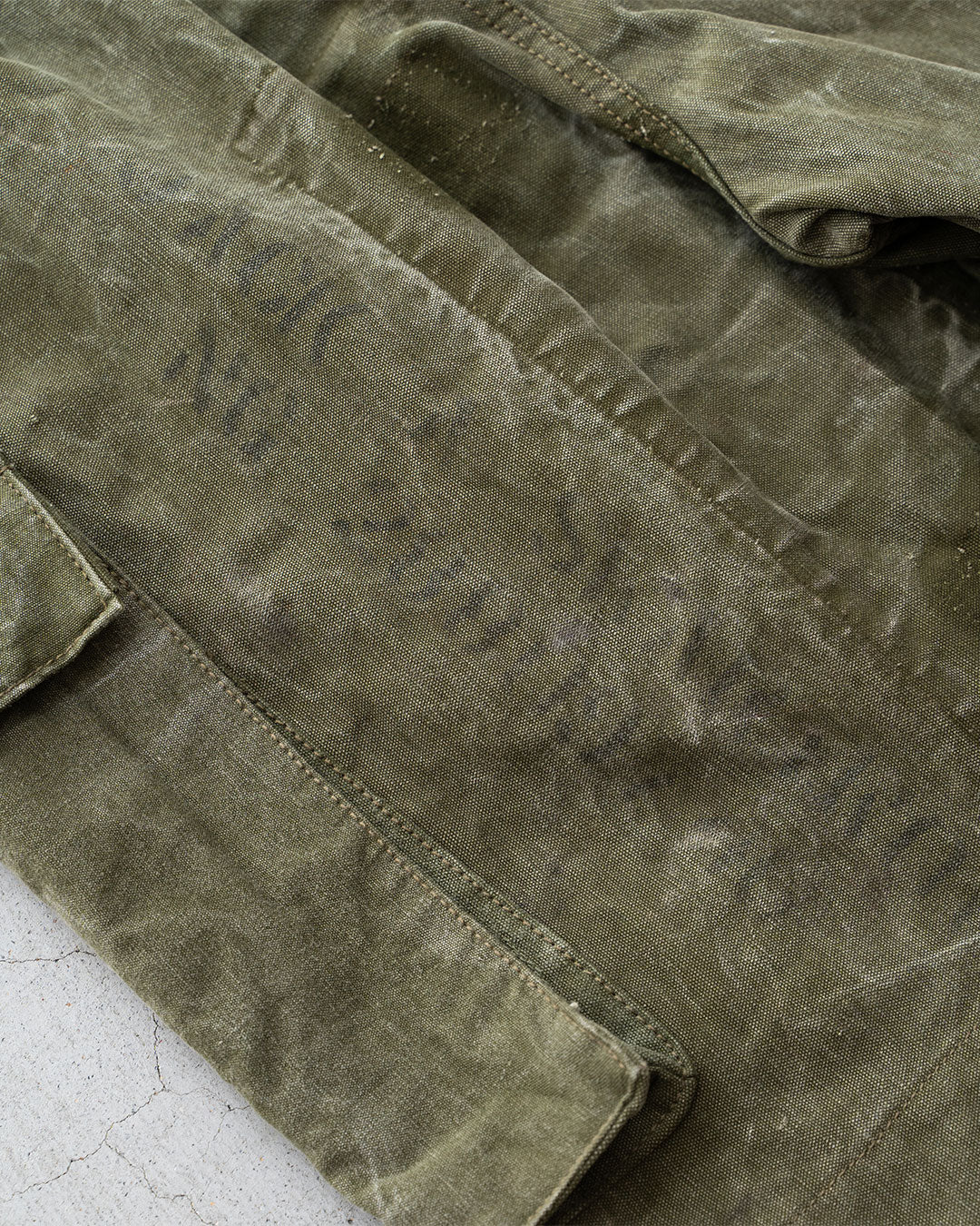 【HEXICO】Side Cargo Shorts 『US Military 40-70s Duffel Bag Cotton With 13 Stars Button』⑦