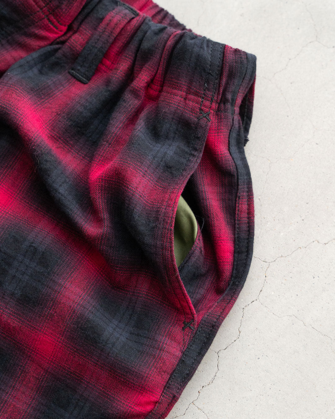 【Willow Pants】 P-030 "Deadstock Ombre Check Fabric"
