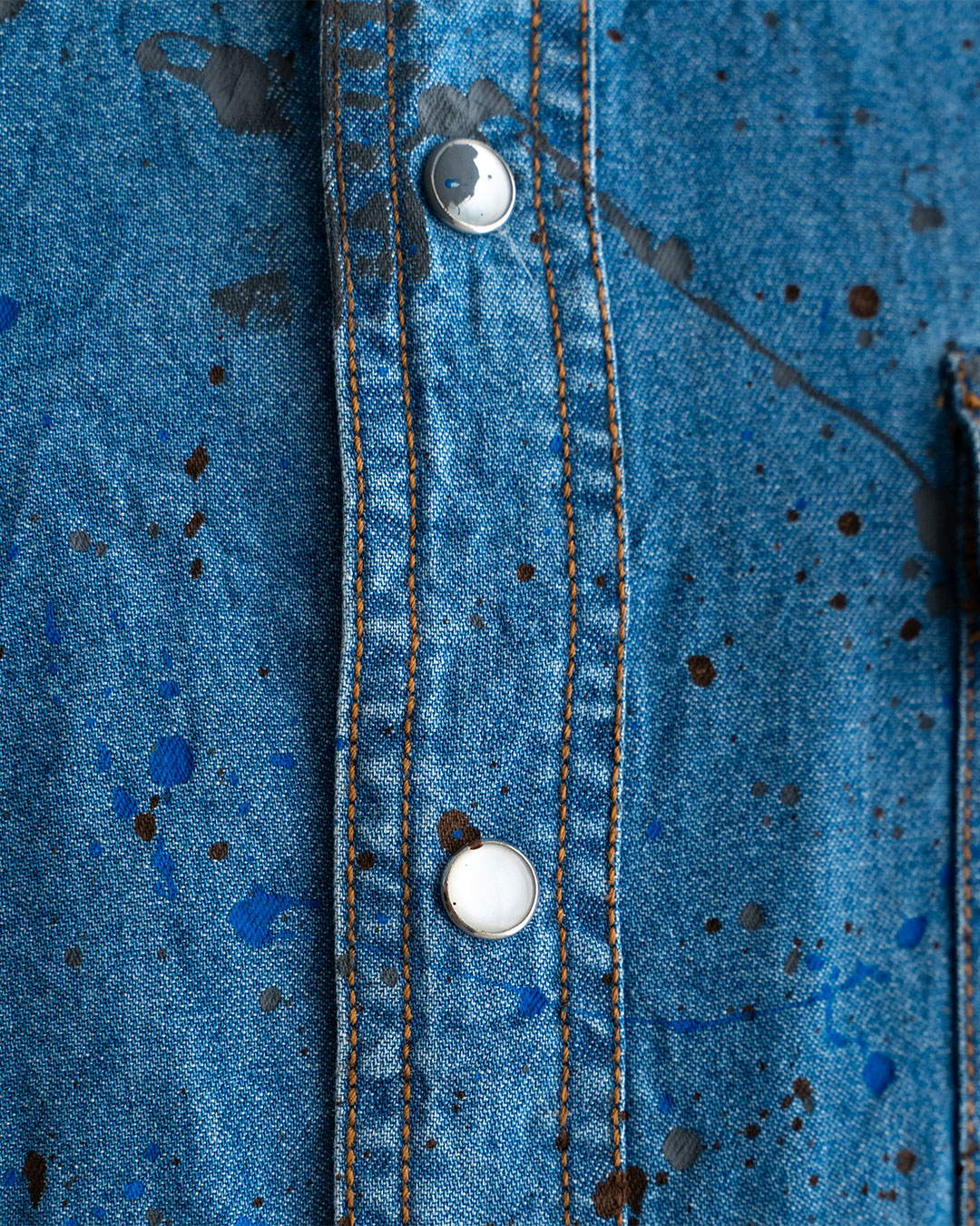 【Yoused】 Painted Western Denim Shirts ②