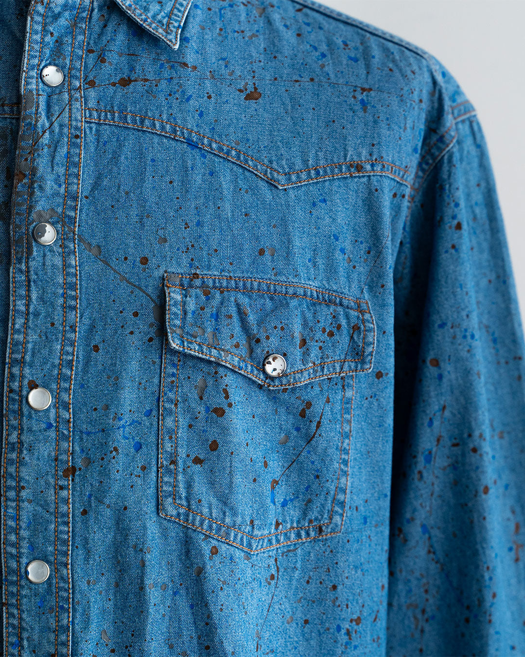【Yoused】 Painted Western Denim Shirts ②