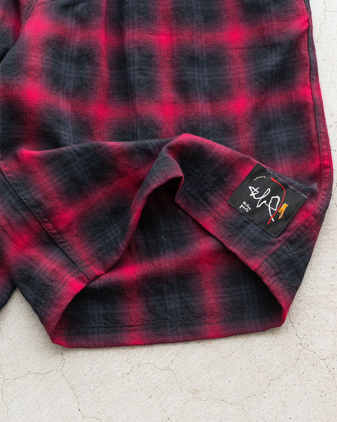 【Willow Pants】 P-030 "Deadstock Ombre Check Fabric"