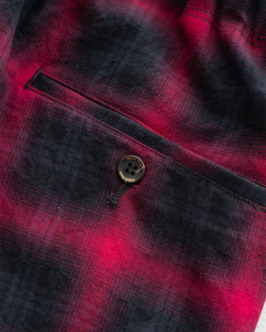 【Willow Pants】 P-030 "Deadstock Ombre Check Fabric"