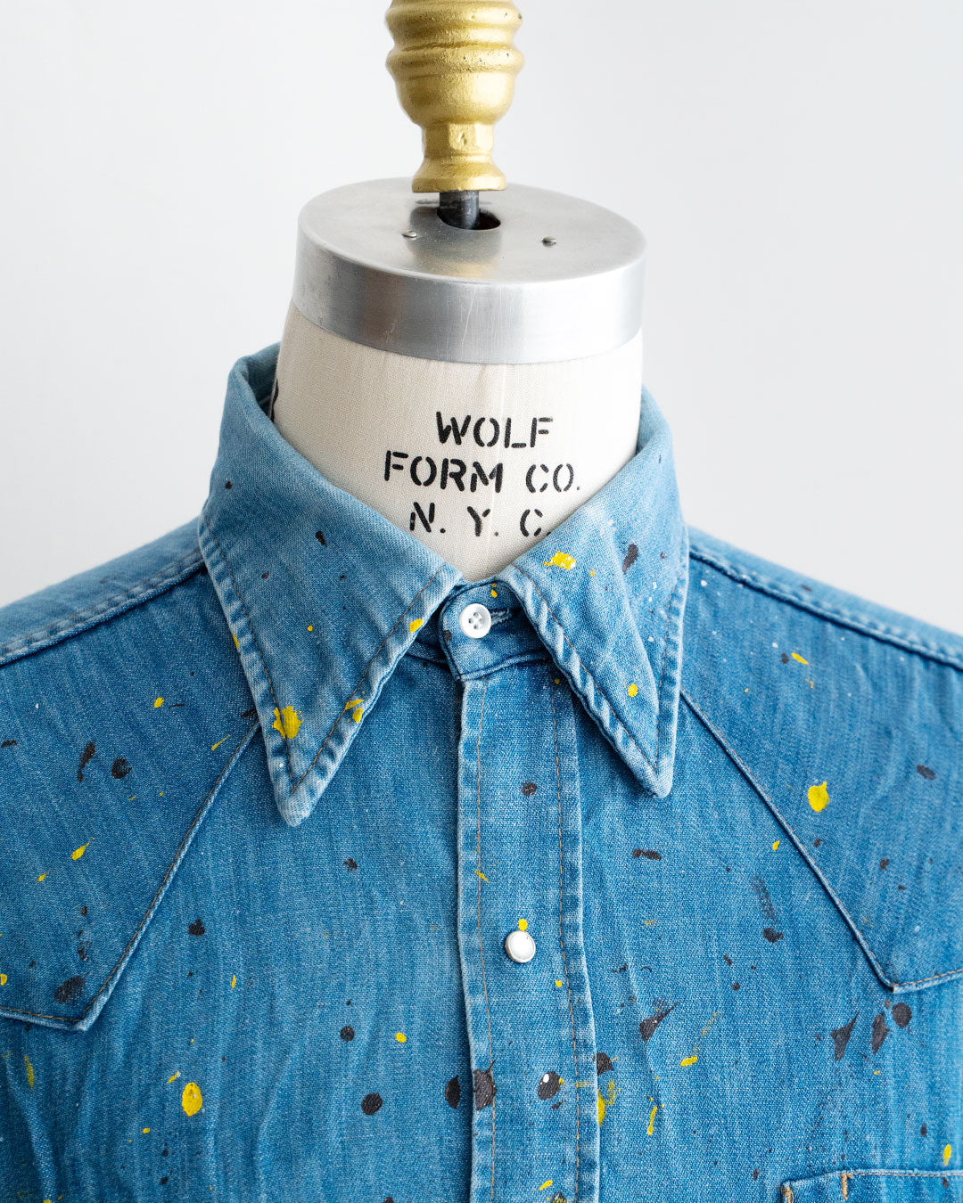 【Yoused】 Painted Western Denim Shirts ③