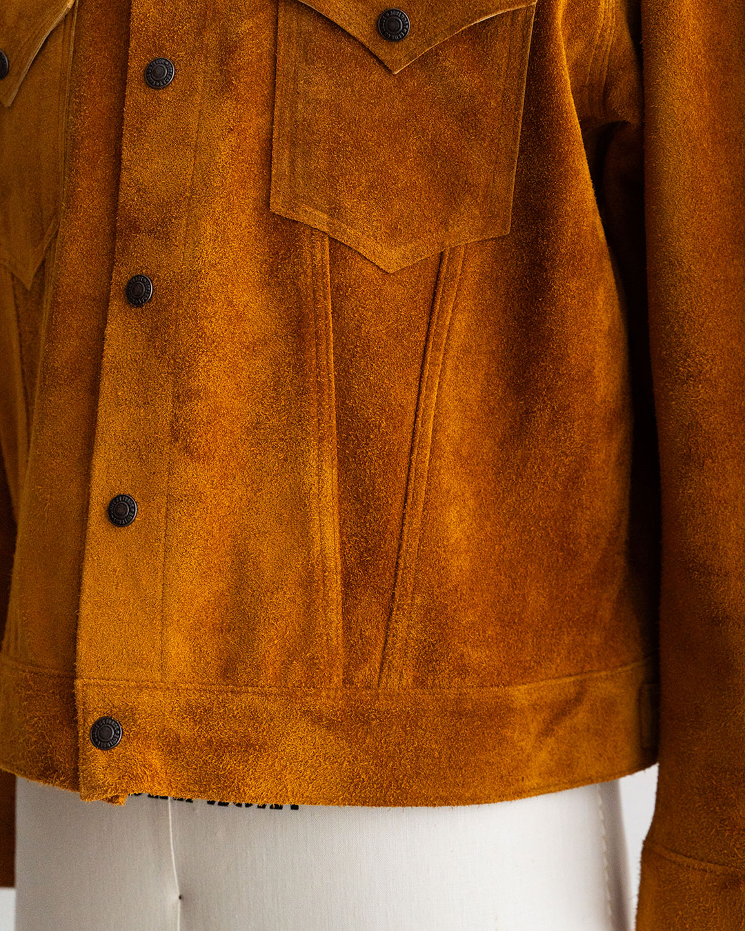 【A VONTADE】Suede Trucker Jacket
