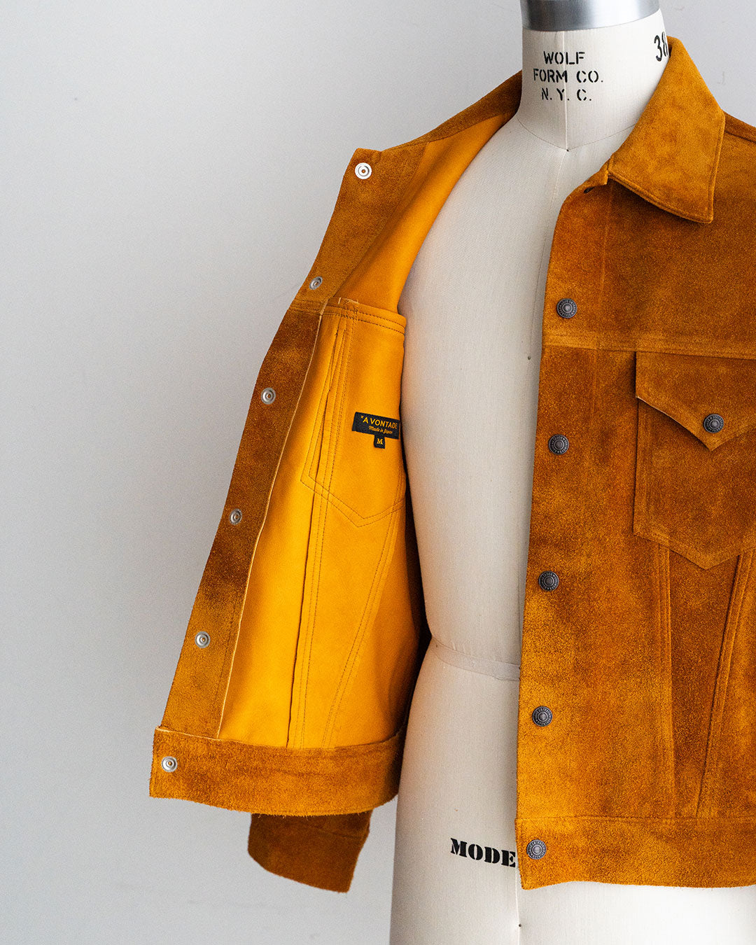 【A VONTADE】Suede Trucker Jacket