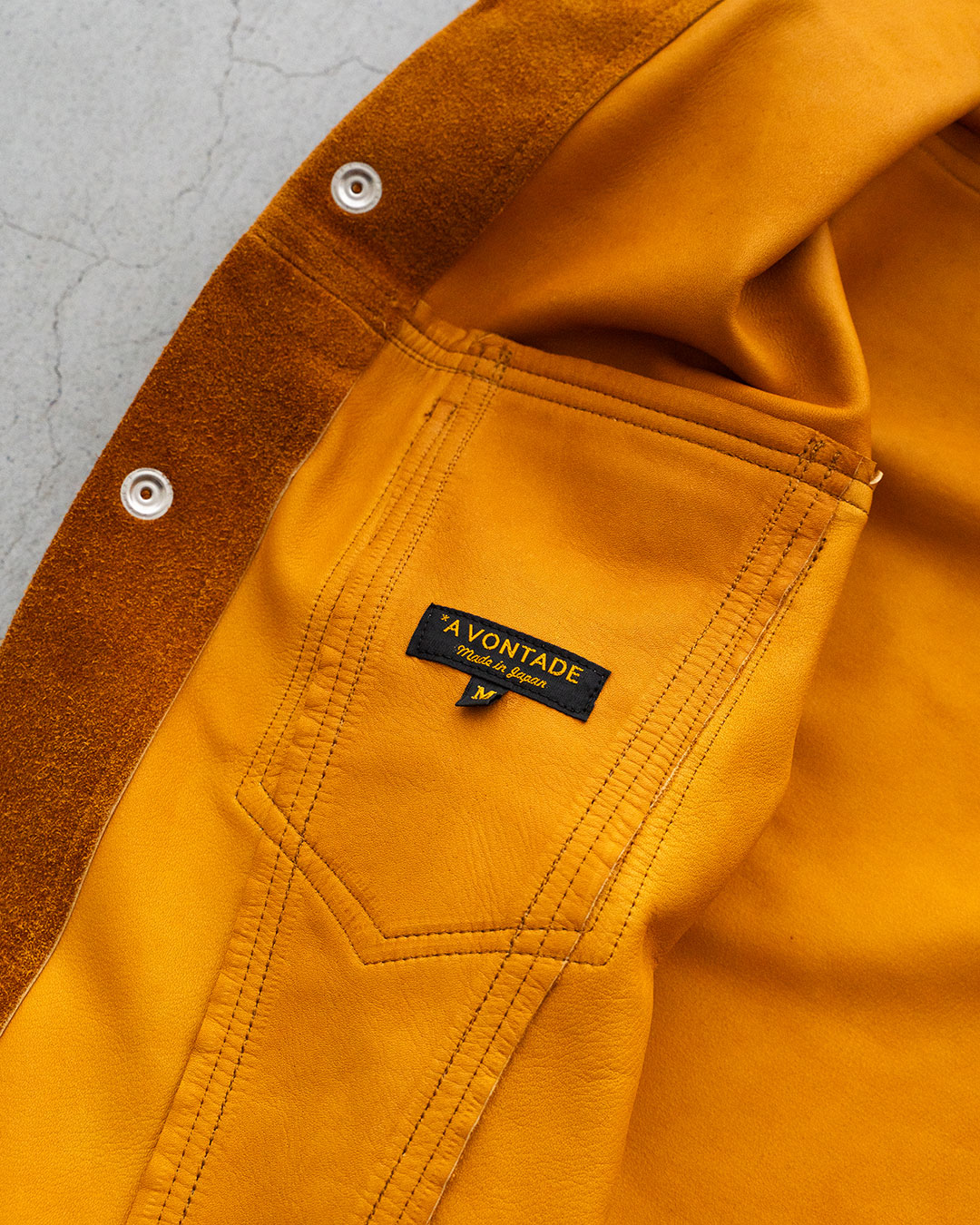 【A VONTADE】Suede Trucker Jacket