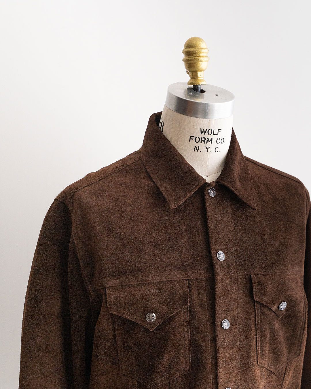 【A VONTADE】Suede Trucker Jacket