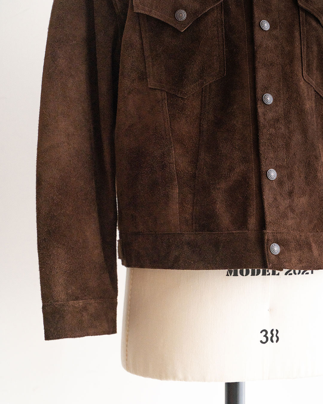 【A VONTADE】Suede Trucker Jacket