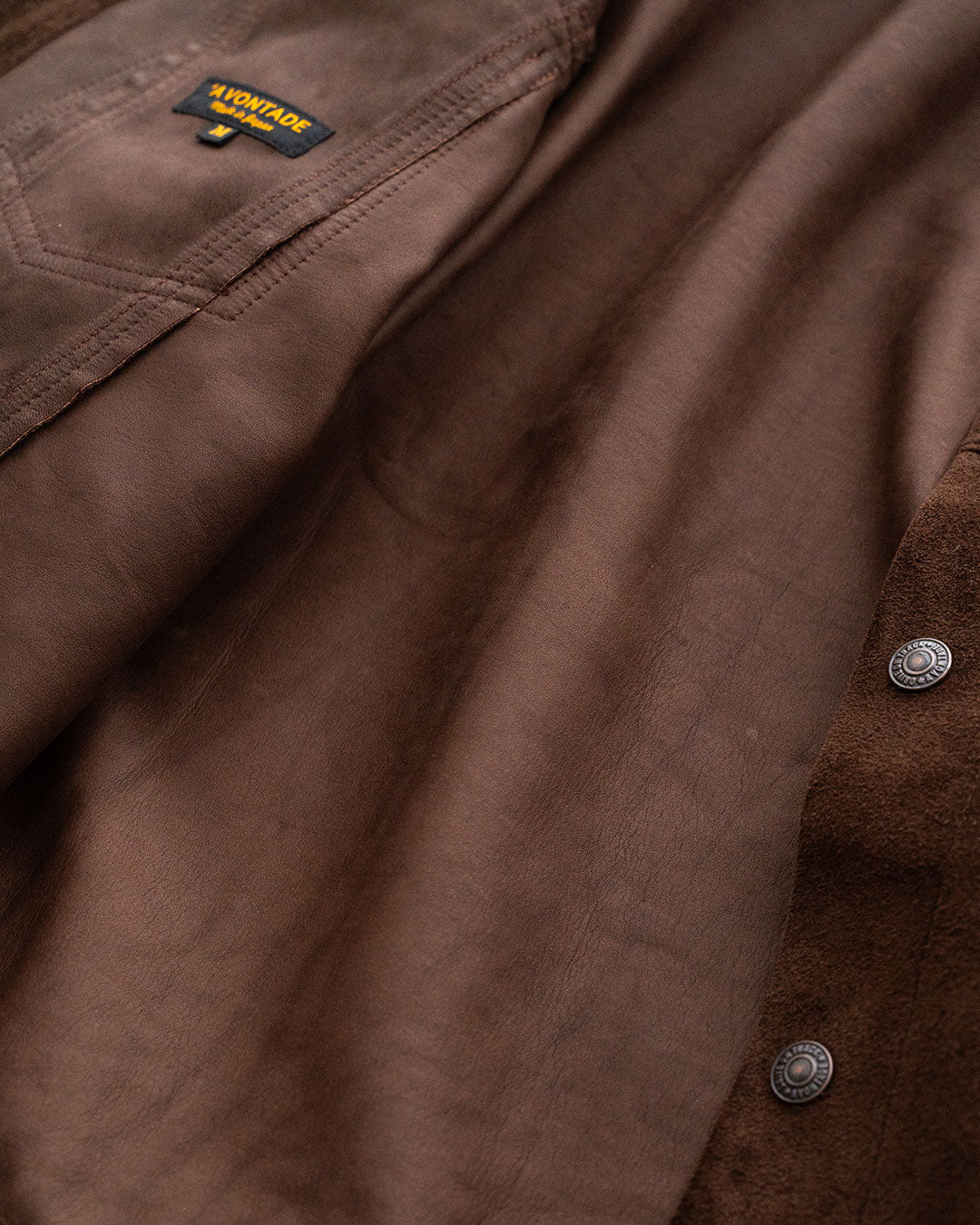 【A VONTADE】Suede Trucker Jacket