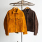 【A VONTADE】Suede Trucker Jacket