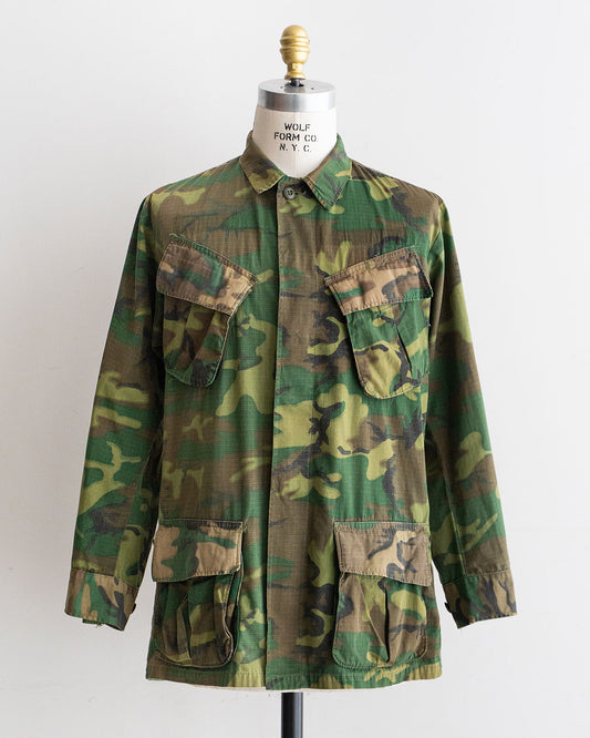 【VINTAGE】60s ERDL Jangle Fatigue Jacket 『3Color Mix Leaf』