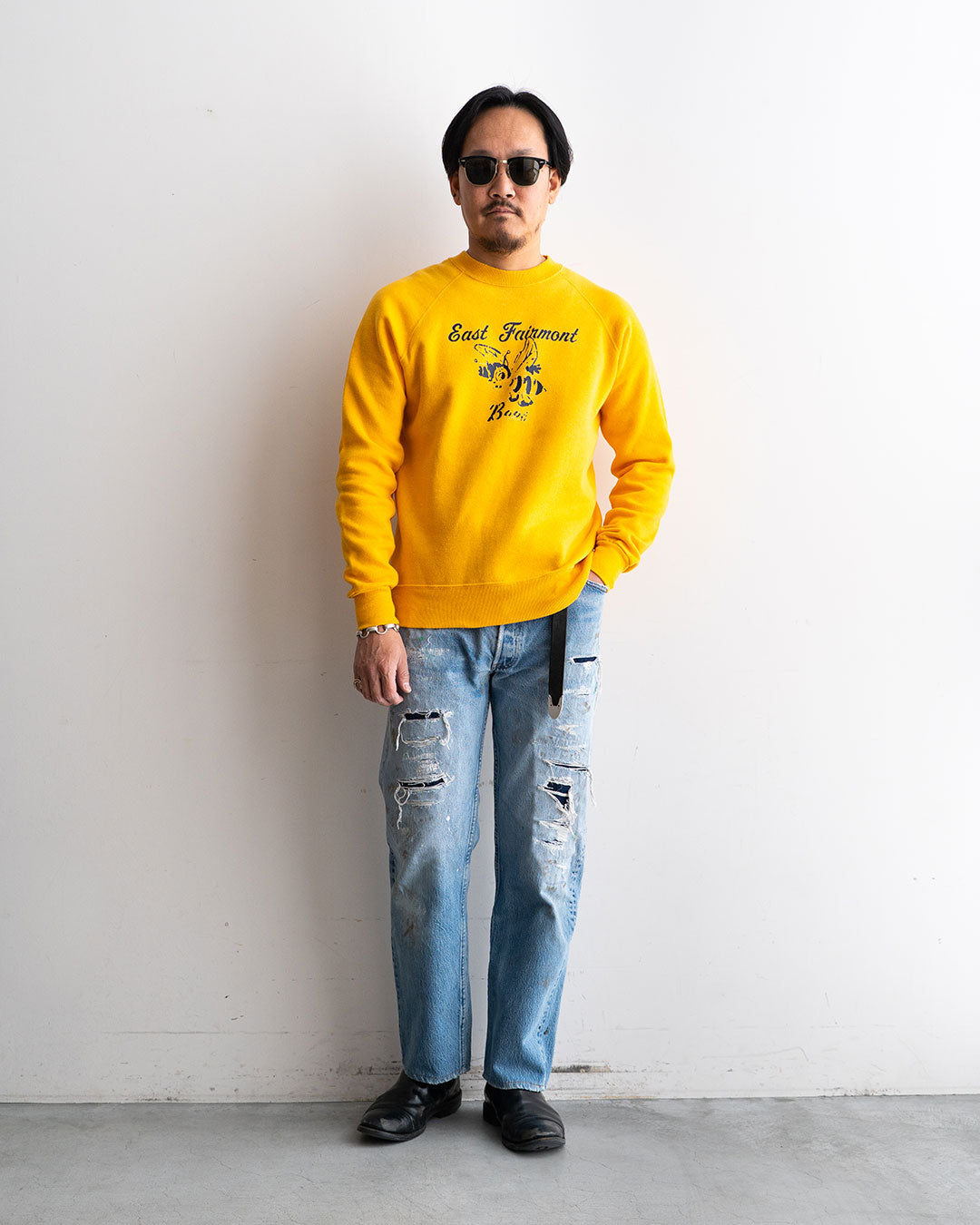 【VINTAGE】80-90s The Crew Neck Sweat "EastFairmont"