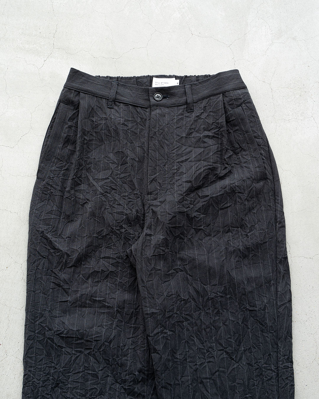 【STILL BY HAND】1 Tuck Crinkled Pants