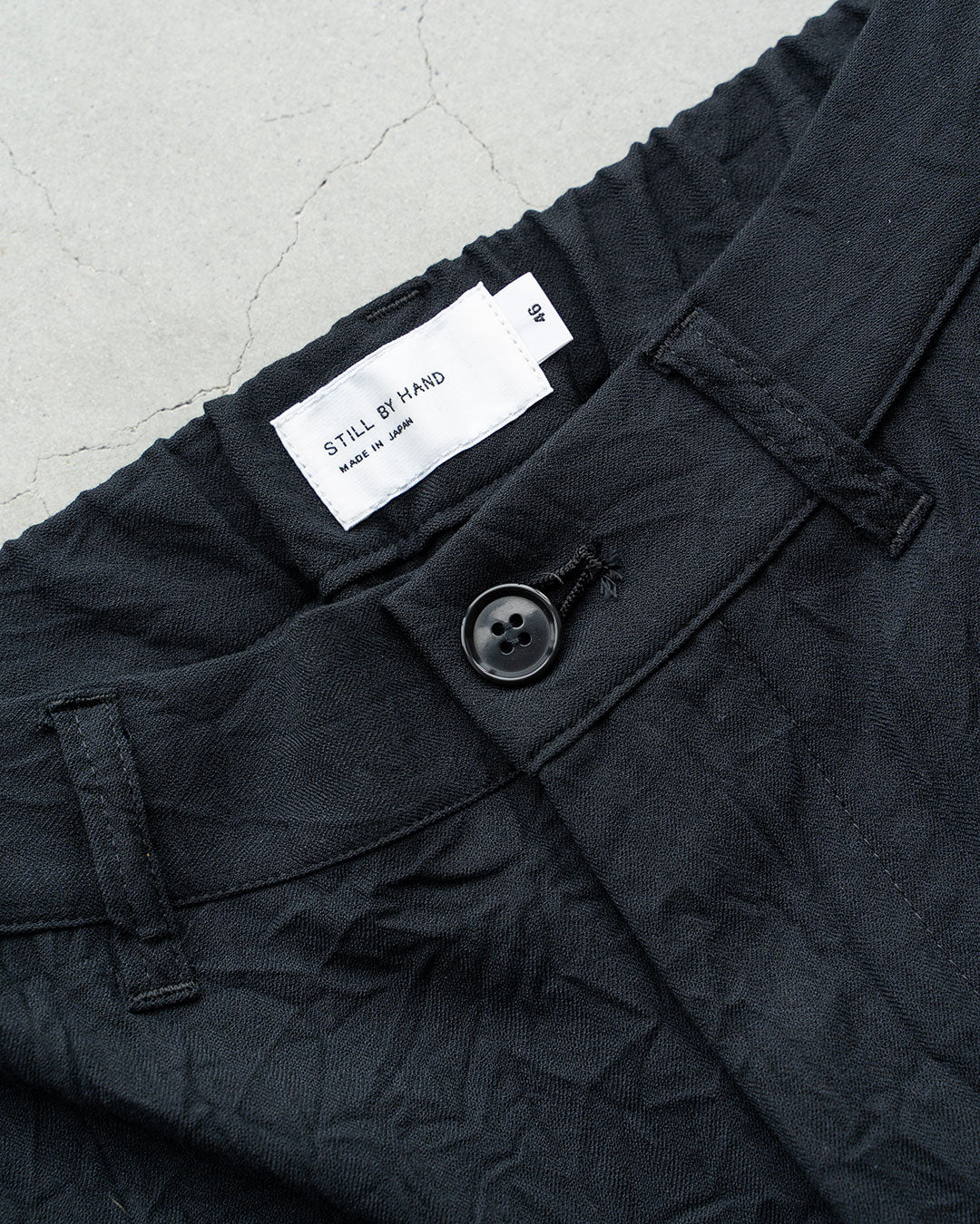 【STILL BY HAND】1 Tuck Crinkled Pants