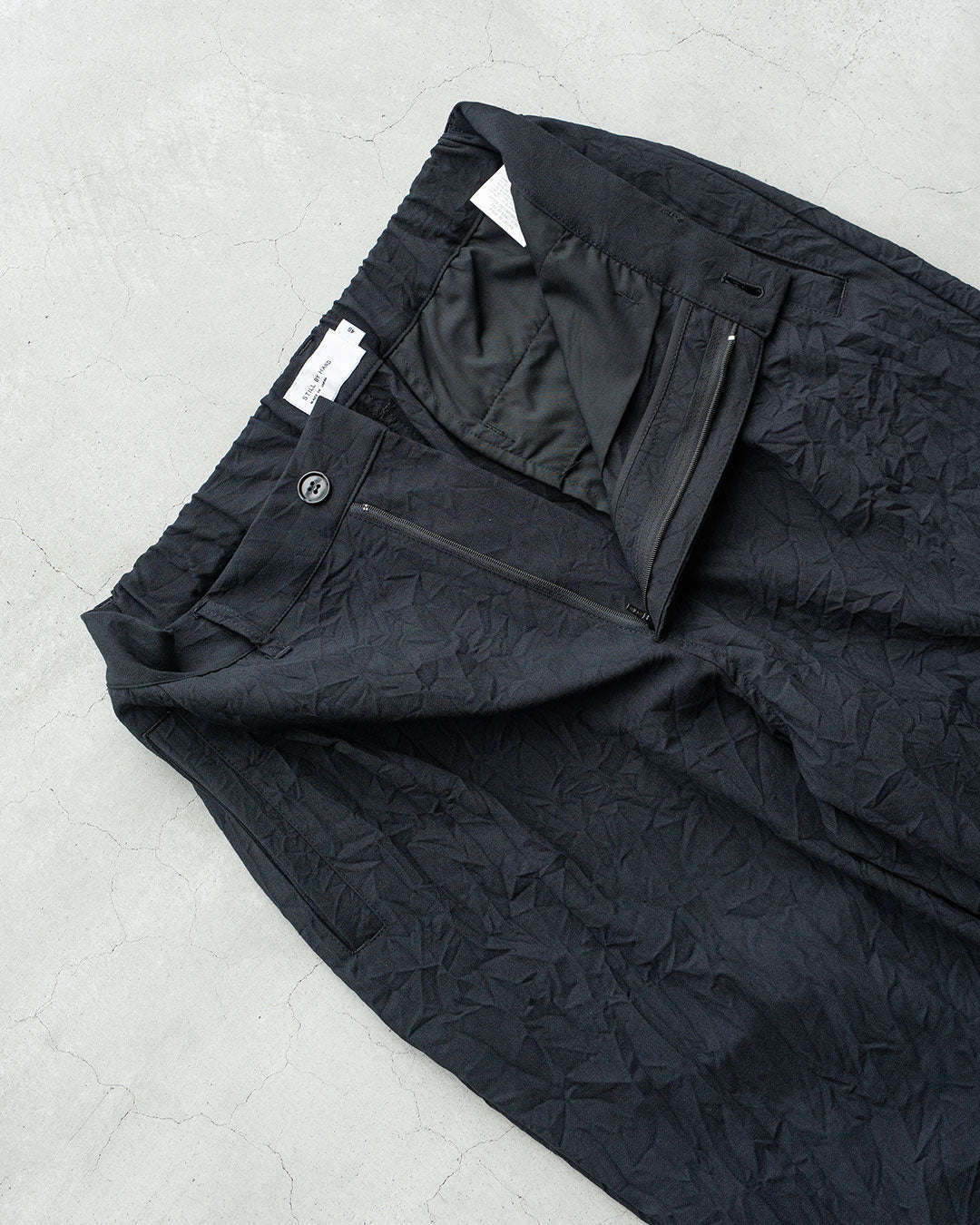 【STILL BY HAND】1 Tuck Crinkled Pants