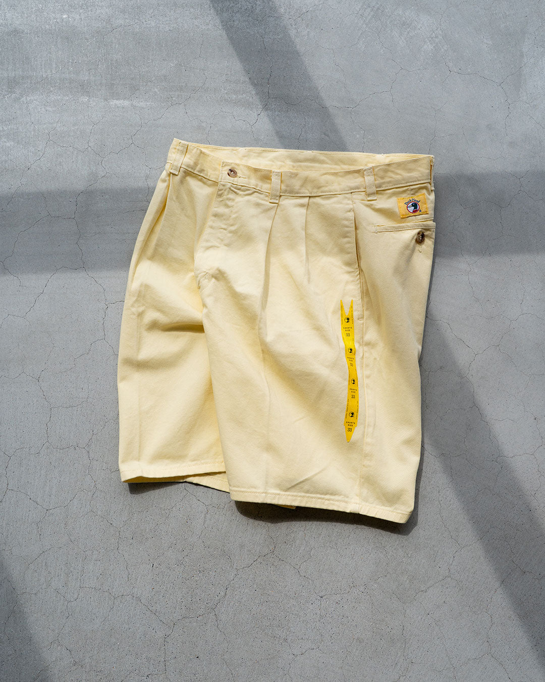 【DEADSTOCK】90-00s Duck Head Chino Shorts "Lemon"
