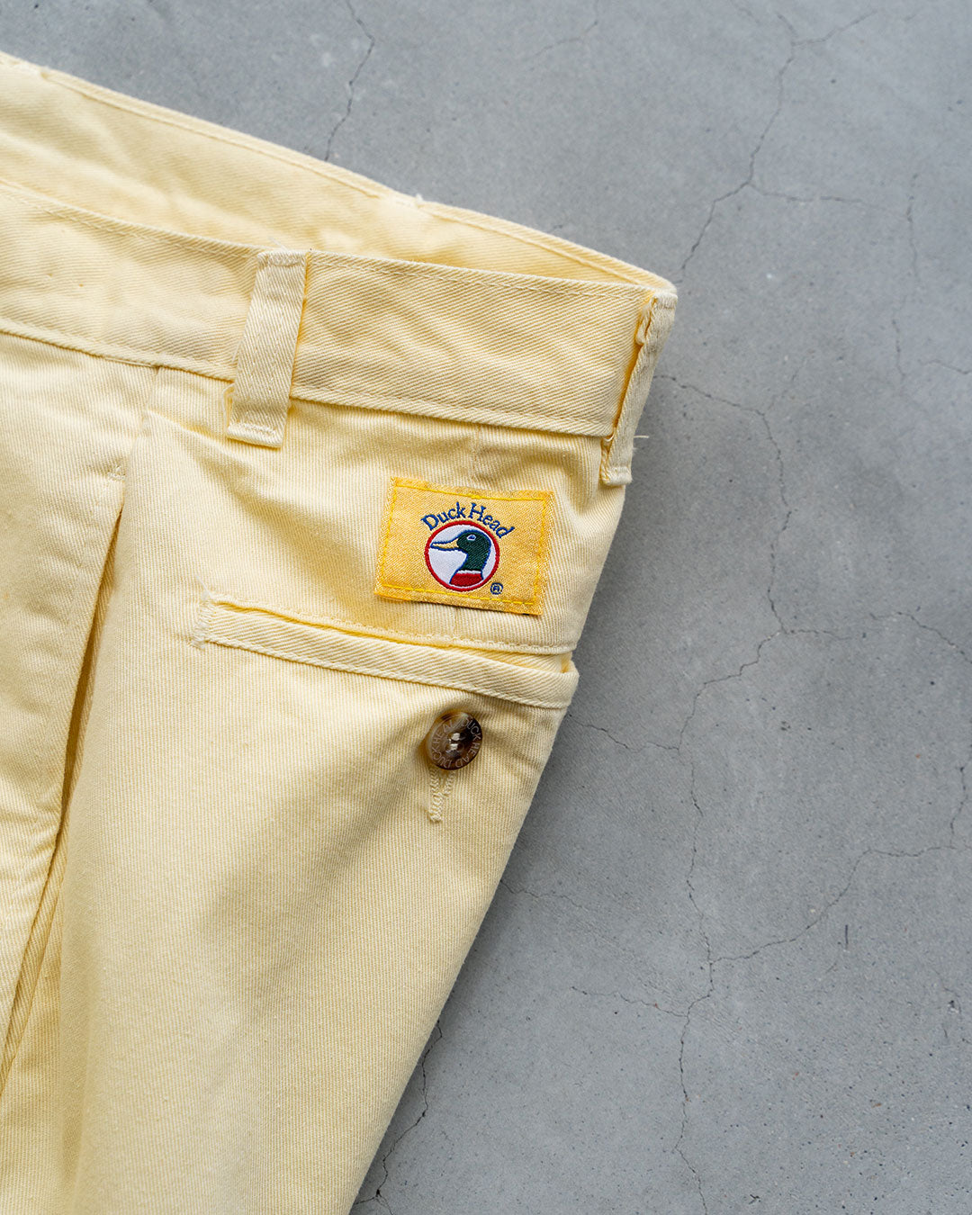 【DEADSTOCK】90-00s Duck Head Chino Shorts "Lemon"