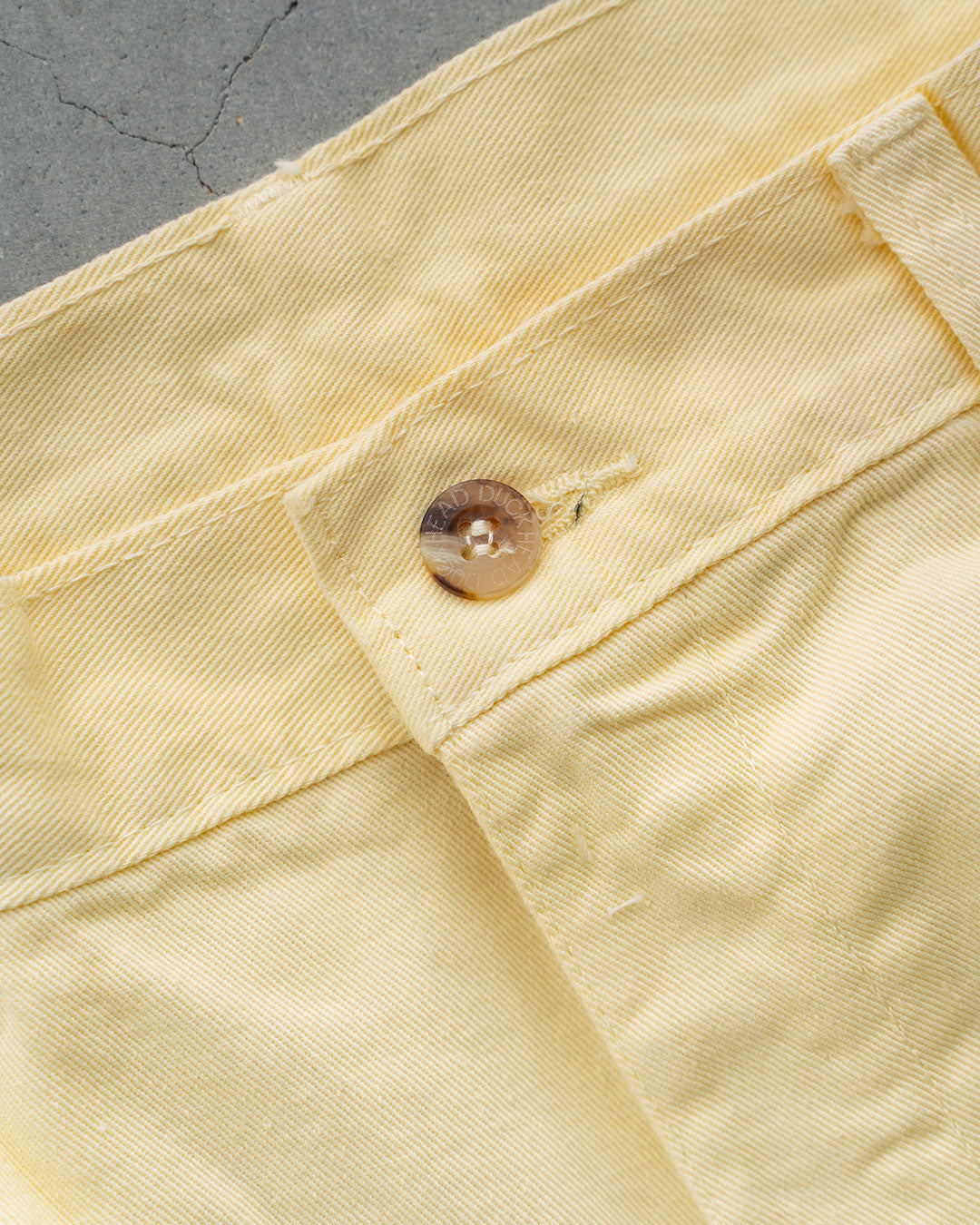 【DEADSTOCK】90-00s Duck Head Chino Shorts "Lemon"