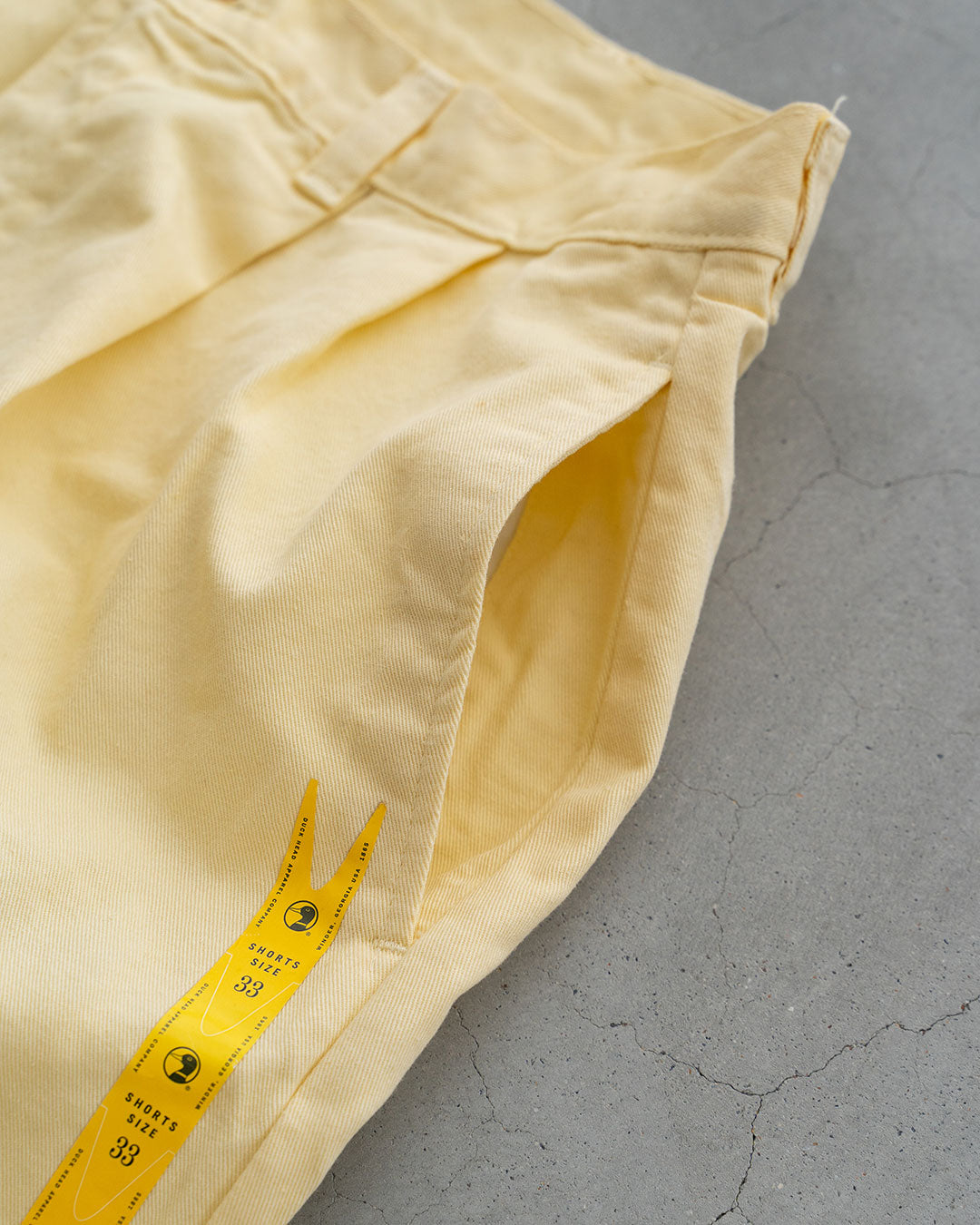 【DEADSTOCK】90-00s Duck Head Chino Shorts "Lemon"